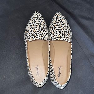 Size 10 cheetah print slip on